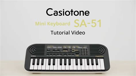 Casiotone Mini Keyboard Sa Tutorial Video Casio Youtube