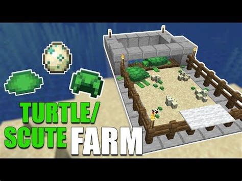 EASIEST Turtle Farm in Minecraft Super Simple | Turtle scute / Turtle ...