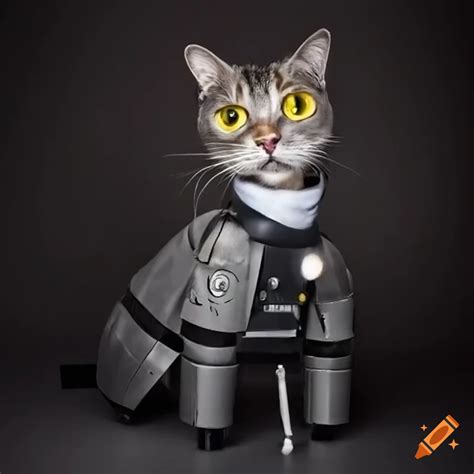 Robot Cat Dressed As King Louis Xiv On Craiyon