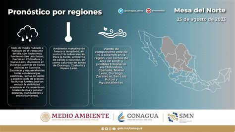 Prevé SMN lluvias para el fin de semana en Zacatecas NTR Zacatecas