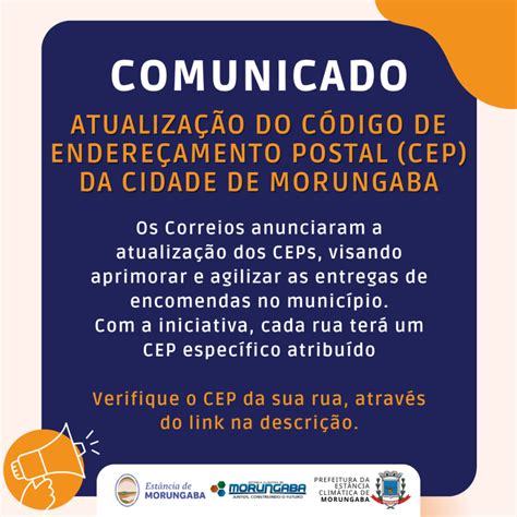 O Que É Código De Endereçamento Postal - Morungaba Atualiza seu Código de Endereçamento Postal para Facilitar ...