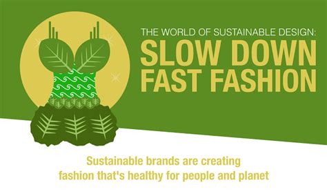 The World Of Sustainable Design Slow Down Fast Fashion Infographic