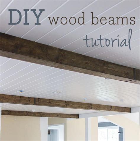 Diy Basement Idea Faux Ceiling Beams Faux Wood Beams Wood Beams