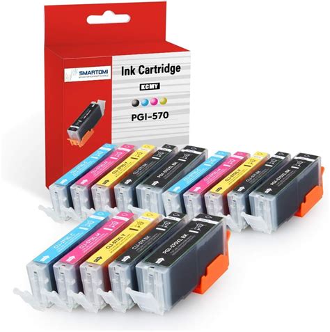 SMARTOMI 15PK PGI 570XL CLI 571XL Compatible Ink Cartridges Multi Pack