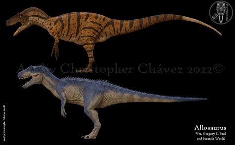 Comparison of Allosaurus by Christopher252 on DeviantArt