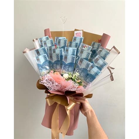 Jual Money Bouquet Buket Uang 5 Lembar 10 Lembar 15 Lembar 20 Lembar 25