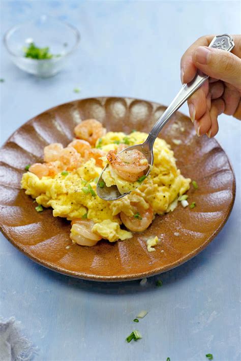 Shrimp With Scrambled Egg China Sichuan Food