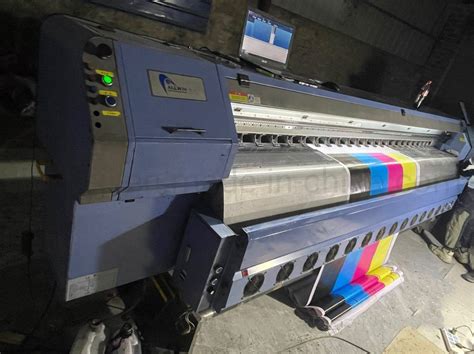 Used And Test Well Allwin Konica I Solvent Printer For Flex Banner