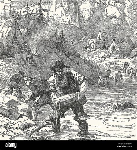 California Gold Rush 1849 Gold Panning Hi Res Stock Photography And