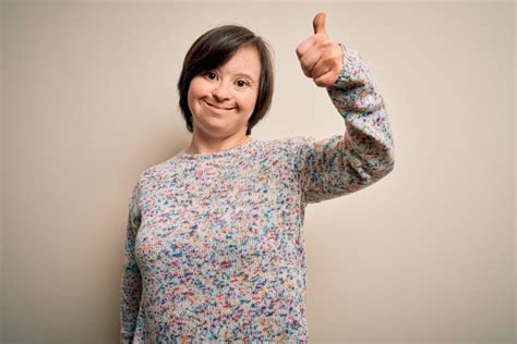 107 Down Syndrome Woman Thumbs Up Stock Photos Free And Royalty Free