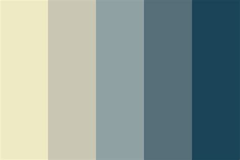 Yellow to Blue Gray Color Palette