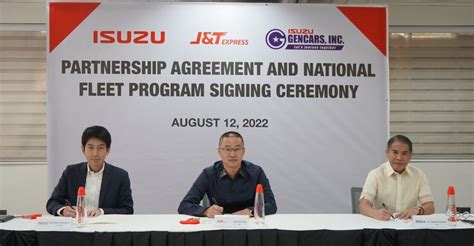 J T Express Isuzu PH And Gencars Reinforce Partnership Agreement And