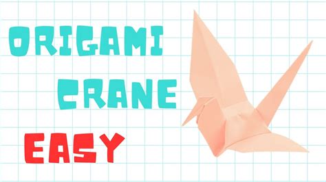 How To Make An Easy Origami Crane Youtube