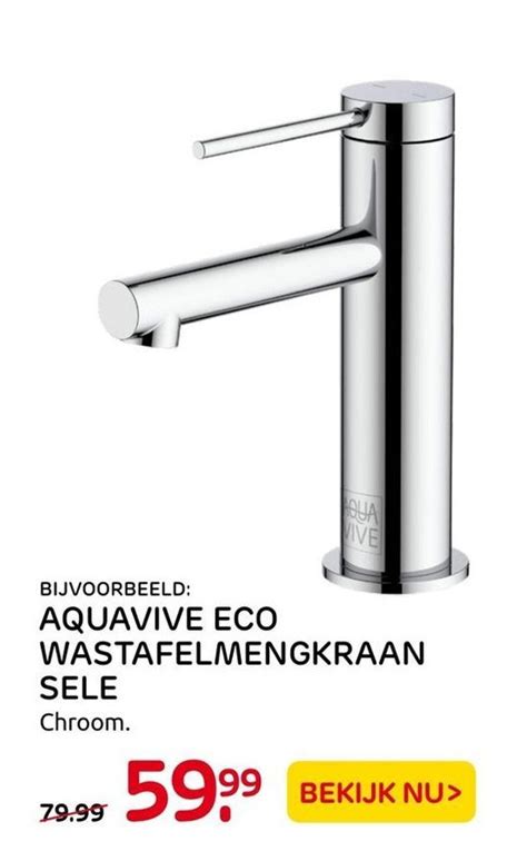 Aquavive Eco Wastafelmengkraan Sele Aanbieding Bij Praxis