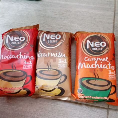 Jual Kopi Neo Coffee Moccachino 200gr Isi 10 Sachet Shopee Indonesia