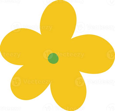 yellow flower clip art 8