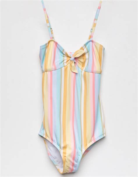 Billabong Stoked On Sun Girls One Piece Swimsuit Multi Tillys