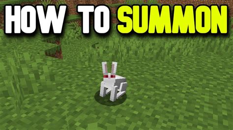 How To Spawn The Killer Bunny In Minecraft Quick Tutorial Youtube