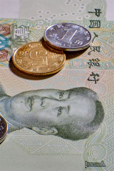 Chinese Yuan Money, Coins and Banknotes Close-up. Money with a Portrait ...