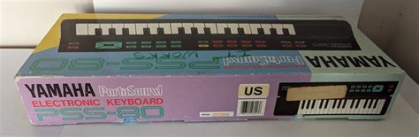 Vintage Yamaha Portasound Pss Electronic Keyboard In Box Works Ebay