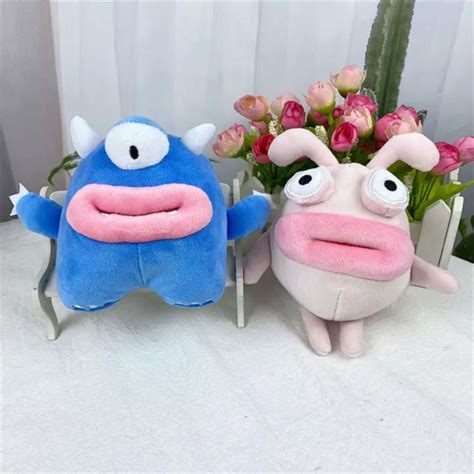 Bag Ornament Sausage Mouth Doll Car Keychain Plush Keyring Ugly Cute