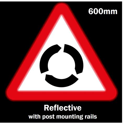 Roundabout Road Sign - Reflective Traffic Signs | SSP