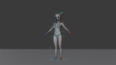 Modelo 3d Chica Anime En Bikini TurboSquid 2035382