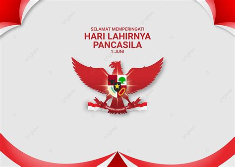 Selamat Memperingati Hari Lahirnya Pancasila 1 Juni Achtergrond Rood