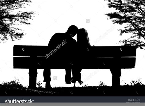 Couple Silhouette Bench Free Images At Vector Clip Art