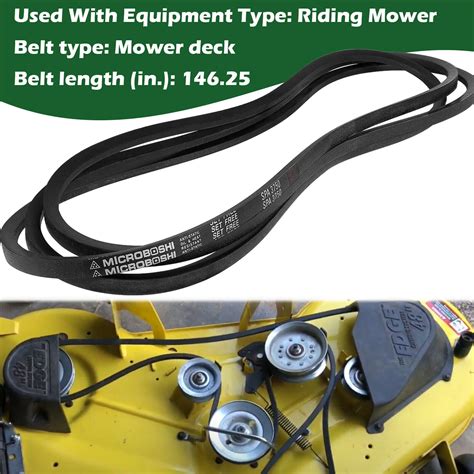 Mower Deck Drive Belt Replacement For John Deere Gx20571 Gx21833 D140 D150 L120 Ebay