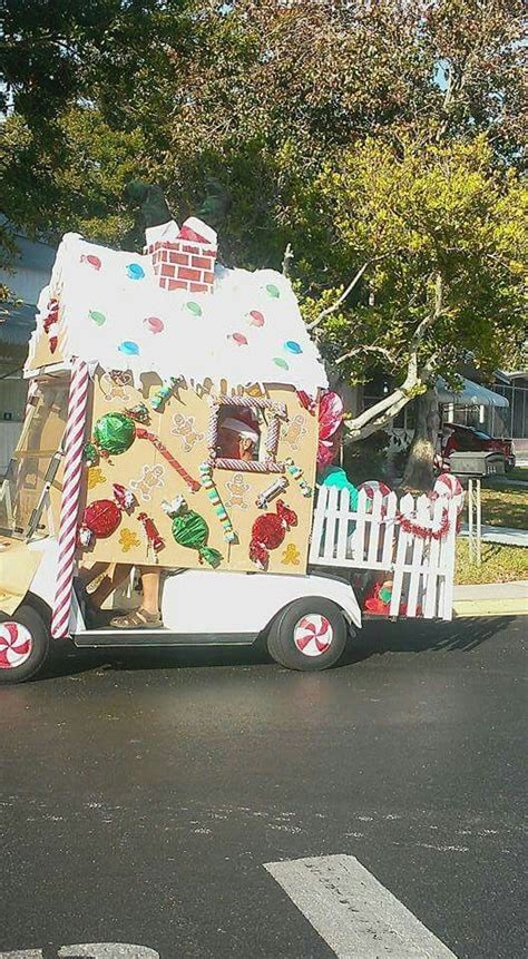 20+ Beautiful Golf Cart Christmas Decorations Ideas - SWEETYHOMEE