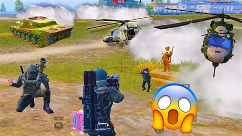 Tank Helicopter Squad Fight Tank Battle In Payload Pubg Mobile