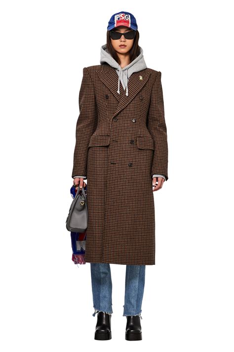 Buy Balenciaga Coat Brownbeige 725263 Tnu15 2084 Goat