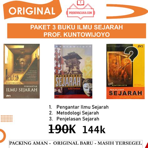 Original Buku Paket Buku Kuntowijoyo Pengantar Ilmu Sejarah