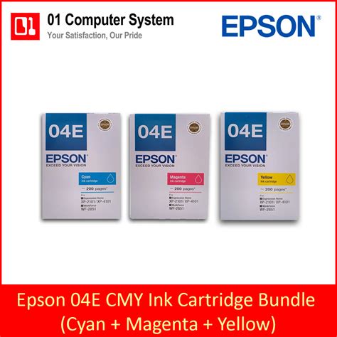 Epson T04E 04E Ink Cartidge C13T04E190 Black C13T04E290 Cyan