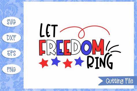 Let freedom ring SVG File