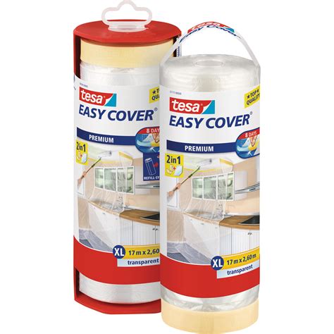 Tesa Abdeckfolie Easy Cover Premium 260 Cm X 17 M Inkl Abroller