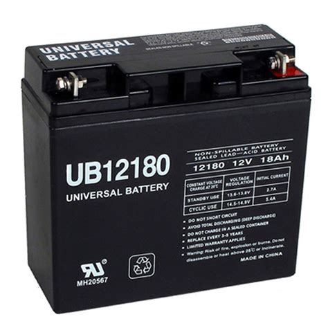 12 Volt 18 ah UB12180 Wheelchair Mobility Scooter Battery replaces 17ah