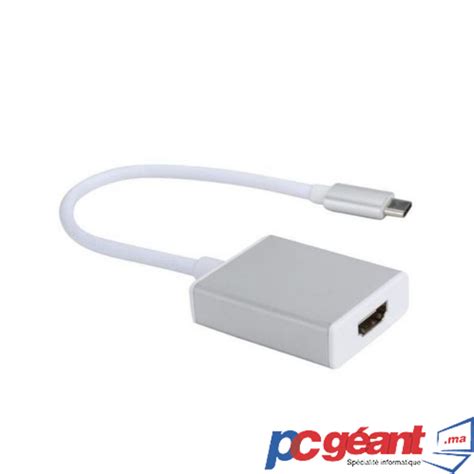 Adapteur Convertisseur Usb Type C Vers Hdmi Pc Geant Usbc C Vers