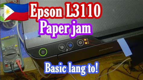 Epson L3110 Paper Jam Basic Youtube