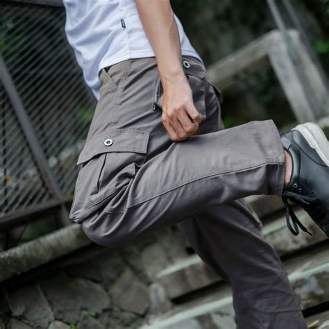 Jual Bapin Long Cargo Pants Grey Shopee Indonesia