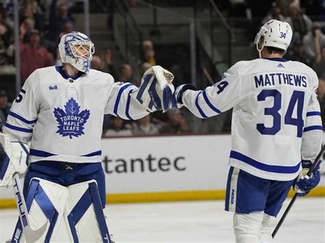 Maple Leafs Auston Matthews Scores Th And St Goal In Th Game