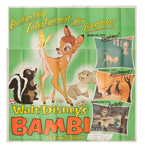 Bambi 1966 Re-release Six Sheet Poster - ID: janbambi22085 | Van Eaton Galleries