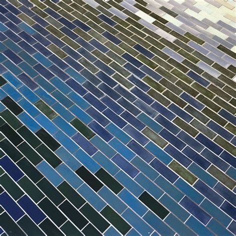 Subway Tile Is Great For Creating A Gradation Of Various Colors This Diagonal Ombre Is Stunning