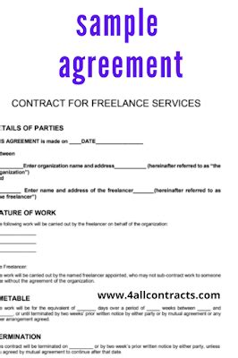 Sample Agreement Between Two Parties Pdf Sample Contracts