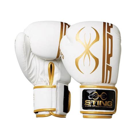 Armaplus Boxing Gloves By Sting | White, Gold & Black