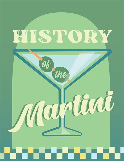 History of the Martini Infographic on Behance