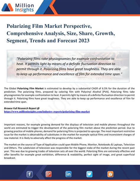 My Publications Polarizing Film Market Perspective Comprehensive