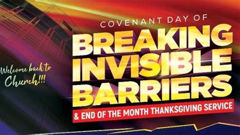 Covenant Day Of Breaking Invisible Barriers 28 06 2020 Youtube