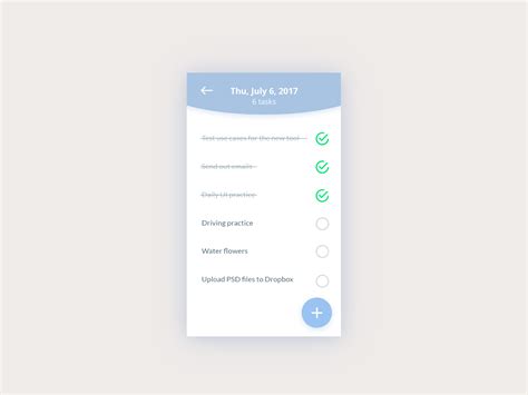 To Do Designs Created By Ui Desgn Daily